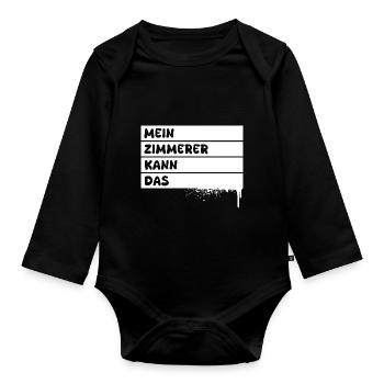 Zimmerer - Baby Bio-Langarm-Body - Schwarz - Vorne