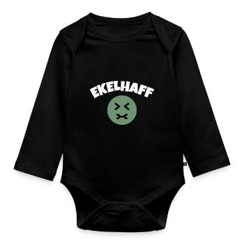 Frauen Tausch Ekelhaff Nadine w - Baby Bio-Langarm-Body - Schwarz - Vorne