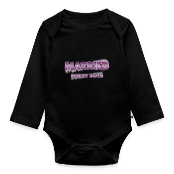 Married. Sorry boys - Baby Bio-Langarm-Body - Schwarz - Vorne