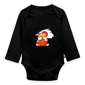 Japan - Baby Bio-Langarm-Body - Schwarz - Vorne