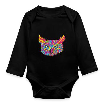 Pansexual Stolz Drôle de couleurs de design de PANSEXUAL - Body Bébé bio manches longues - noir - Devant
