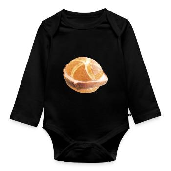 Drôle octobre JGA Team Leberkas tenue - Body Bébé bio manches longues - noir - Devant