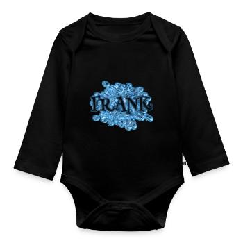 Gift for Frank - Organic Longsleeve Baby Bodysuit - black - Front