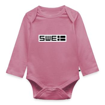 Swedish tactical - Organic Longsleeve Baby Bodysuit - mauve - Front