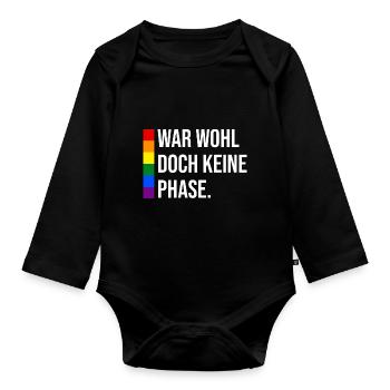 Kaffee Schullehrer Lehrer - Baby Bio-Langarm-Body - Schwarz - Vorne