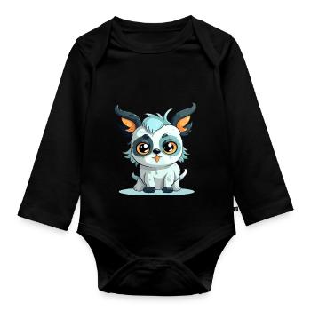Torno the streum - Organic Longsleeve Baby Bodysuit - black - Front