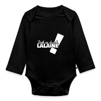 Aufgeben Lalaine - Baby Bio-Langarm-Body - Schwarz - Vorne
