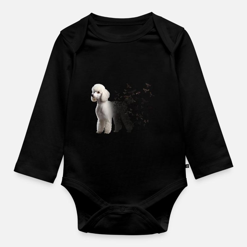 Caniche - Body Bébé bio manches longues - noir