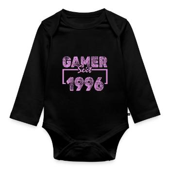 Spielen 1996 - Baby Bio-Langarm-Body - Schwarz - Vorne