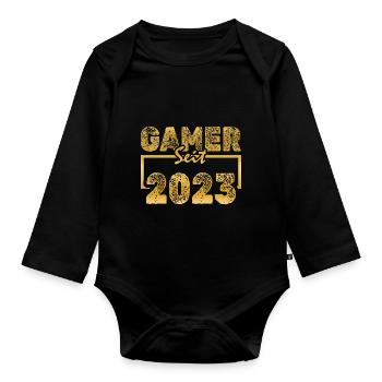 2023 - Baby Bio-Langarm-Body - Schwarz - Vorne