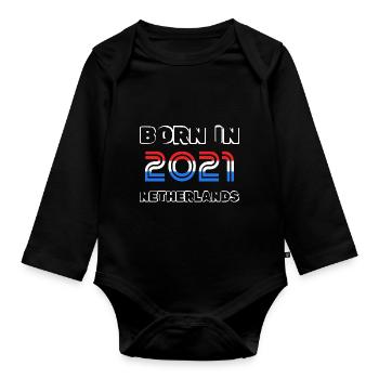 2021 - Body Bébé bio manches longues - noir - Devant