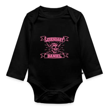 Daniel - Baby Bio-Langarm-Body - Schwarz - Vorne