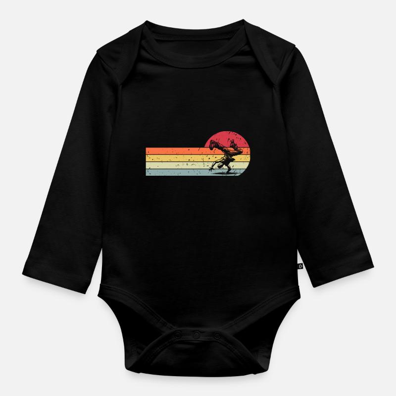 Breakdance - Baby Bio-Langarm-Body - Schwarz