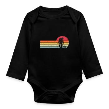 Sondeln Metalldetektor - Baby Bio-Langarm-Body - Schwarz - Vorne
