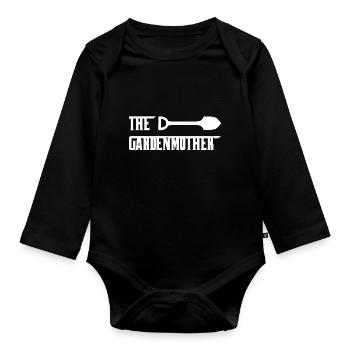 The Gardenmother - Organic Longsleeve Baby Bodysuit - black - Front