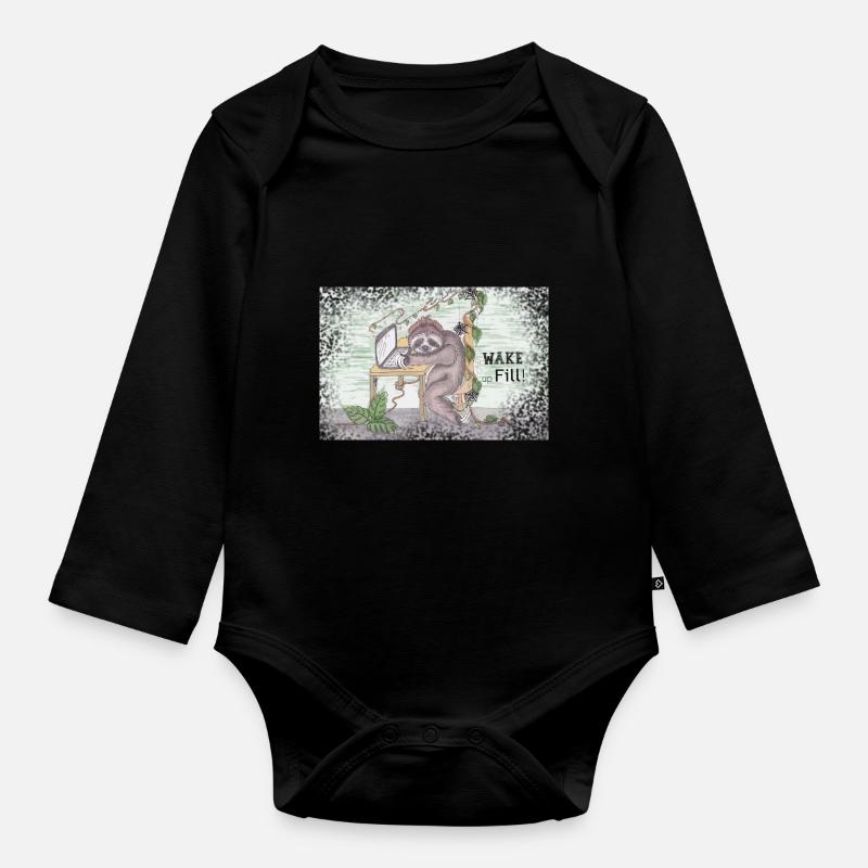 Fill at WORK - Baby Bio-Langarm-Body - Schwarz