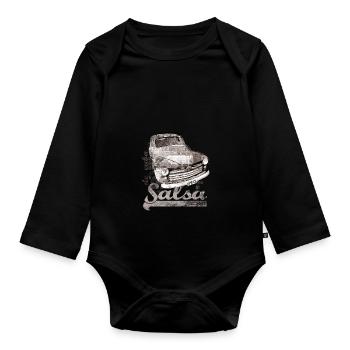 salsa - Organic Longsleeve Baby Bodysuit - black - Front