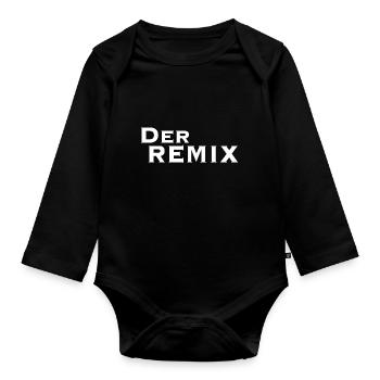 Le remix - Body Bébé bio manches longues - noir - Devant