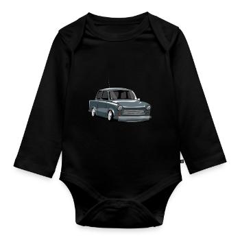 Carton bas - Body Bébé bio manches longues - noir - Devant