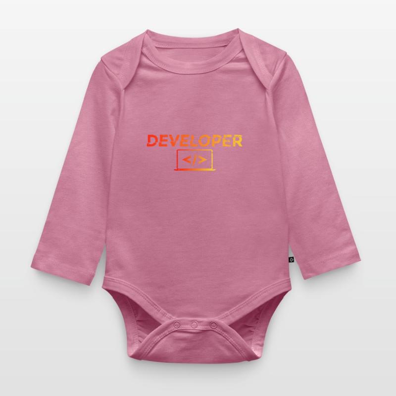 Developer - Informatik IT EDV PC Computer Shirt Baby Bio-Langarm-Body