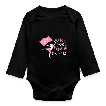 Color Guard - Baby Bio-Langarm-Body - Schwarz - Vorne