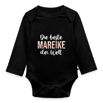 Mareike - Baby Bio-Langarm-Body - Schwarz - Vorne