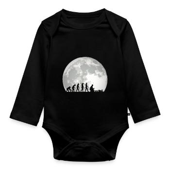 Evolution of Human Train Model Railway - Baby Bio-Langarm-Body - Schwarz - Vorne