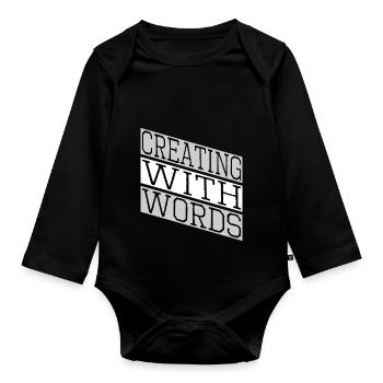 creative thinking self-publishing - Baby Bio-Langarm-Body - Schwarz - Vorne