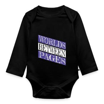 Rejuvenation Jokes Literary Genres - Organic Longsleeve Baby Bodysuit - black - Front