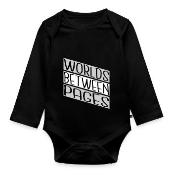 Reading Lists Mental Retreat Jokes - Organic Longsleeve Baby Bodysuit - black - Front