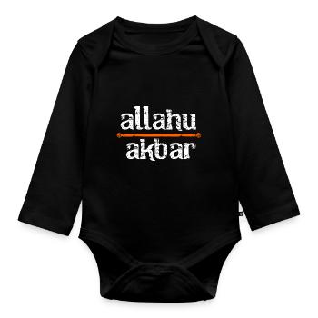 Muslim - Baby Bio-Langarm-Body - Schwarz - Vorne