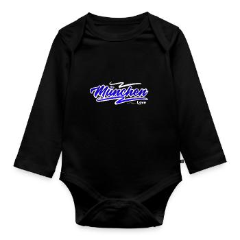 München - Baby Bio-Langarm-Body - Schwarz - Vorne