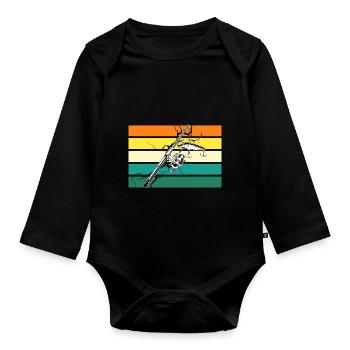 Angler Fishing - Organic Longsleeve Baby Bodysuit - black - Front