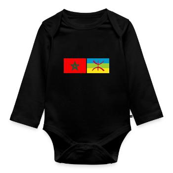 MOROCCO AMAZIGH - Body Bébé bio manches longues - noir - Devant