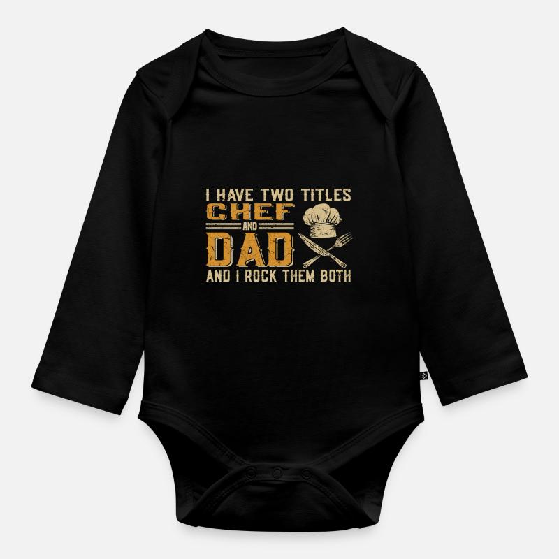 Koch - Baby Bio-Langarm-Body - Schwarz