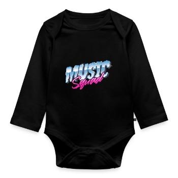 Groupe de musique Professeur de musique Musicien - Body Bébé bio manches longues - noir - Devant