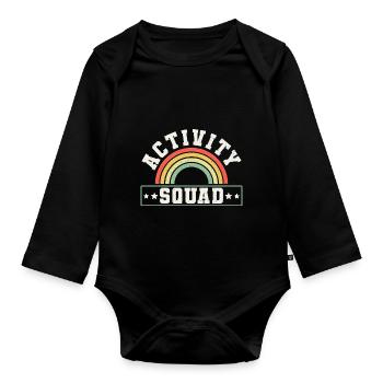 Activity Assistant Squad Team - Baby Bio-Langarm-Body - Schwarz - Vorne