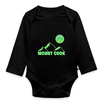 cook als Klettern - Baby Bio-Langarm-Body - Schwarz - Vorne