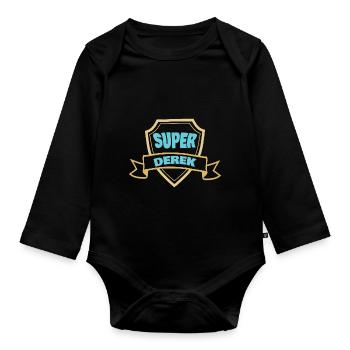 Cadeau pour Derek - Body Bébé bio manches longues - noir - Devant