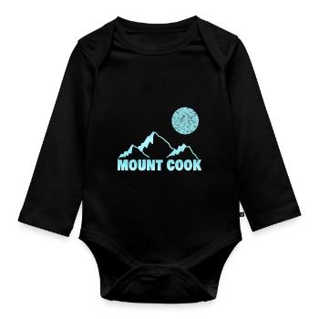 Bergsteigen cook - Baby Bio-Langarm-Body - Schwarz - Vorne