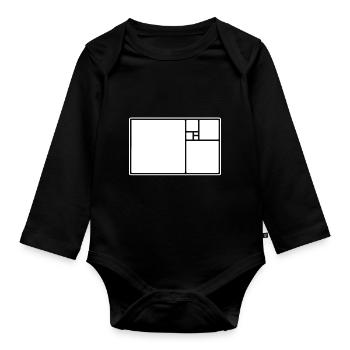 Architect Architecture - Organic Longsleeve Baby Bodysuit - black - Front