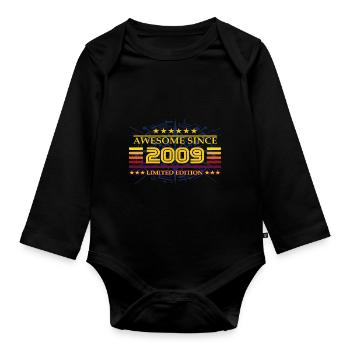 Awesome since 2009 Limited Edition - Baby Bio-Langarm-Body - Schwarz - Vorne