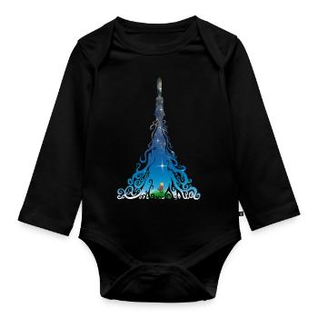 Rocket dreams - Baby Bio-Langarm-Body - Schwarz - Vorne