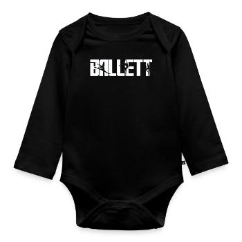 Ballerine - Body Bébé bio manches longues - noir - Devant