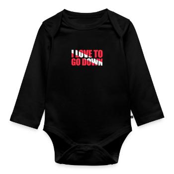 Diver Diver Diving Scuba Diving Gift - Body Bébé bio manches longues - noir - Devant