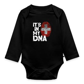 Schweiz - Baby Bio-Langarm-Body - Schwarz - Vorne
