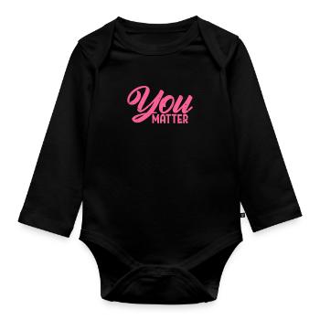 Social Worker Social Worker Social Pedagogue - Organic Longsleeve Baby Bodysuit - black - Front
