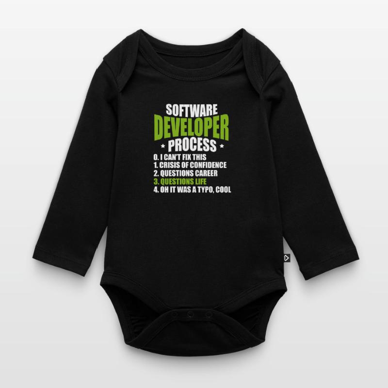 software developer Organic Longsleeve Baby Bodysuit