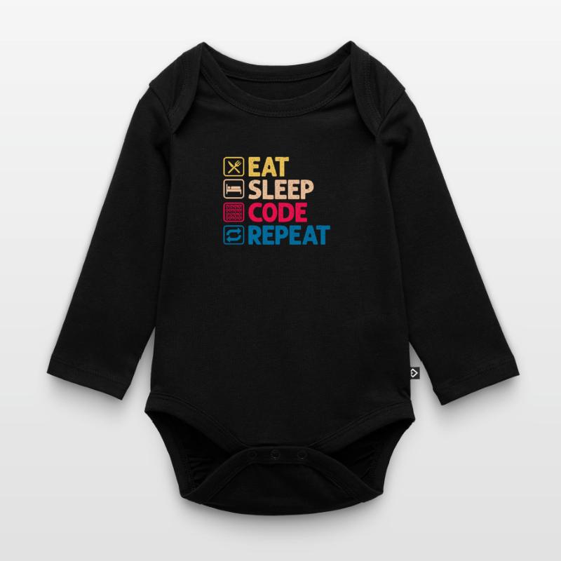 Programmeur code cadeau codeur informatique Body Bébé bio manches longues
