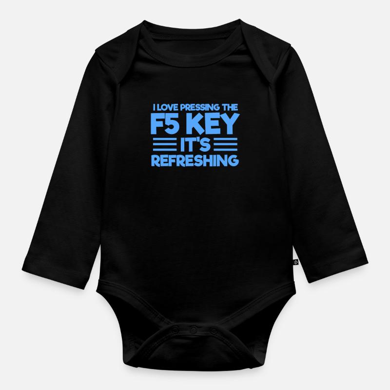 Programmierer - Baby Bio-Langarm-Body - Schwarz